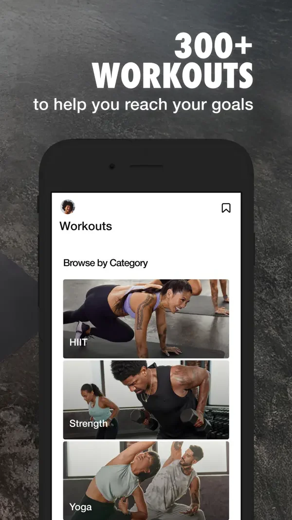 Workout categories