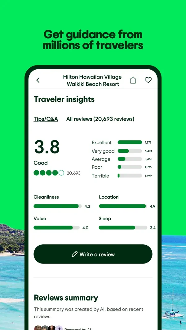 Tripadvisor — Review breakdown