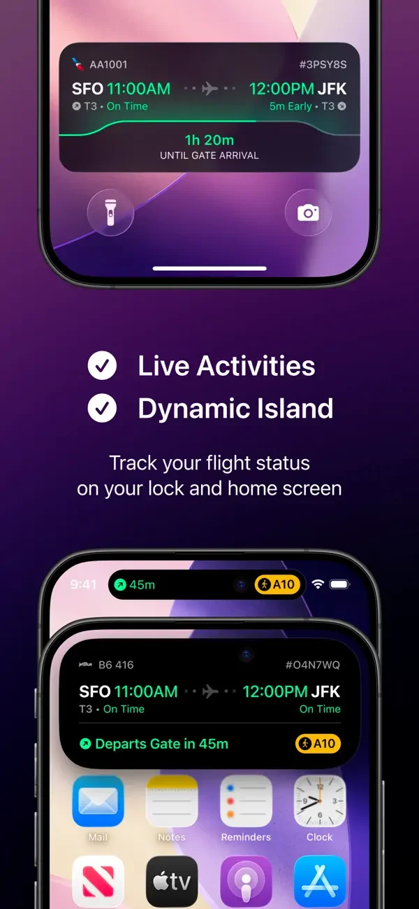 Live Activity previews