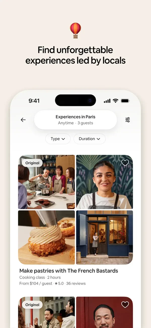 Experience discovery