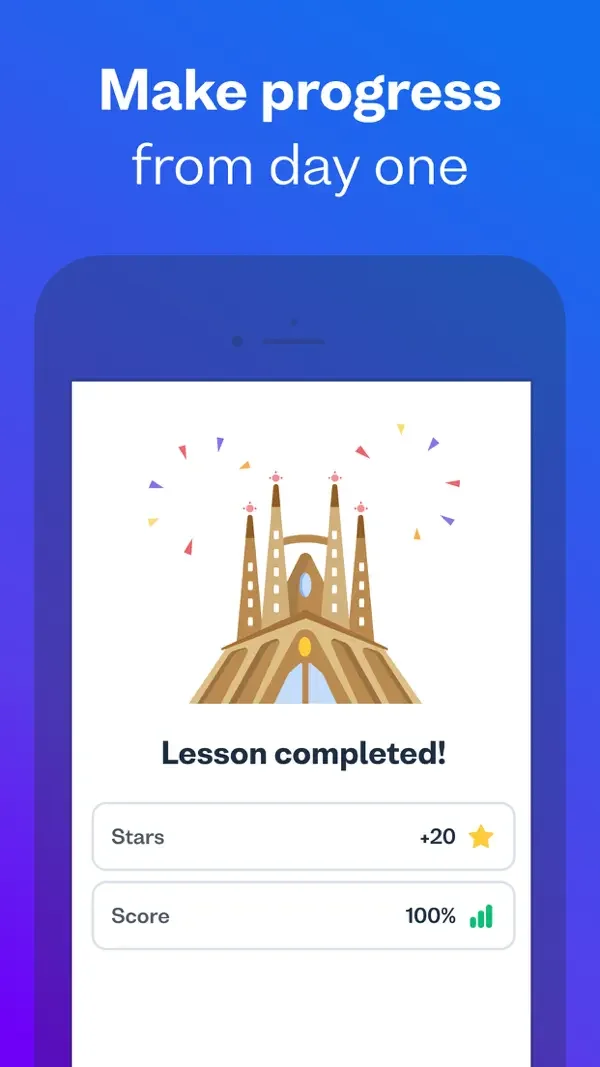 Lesson completion