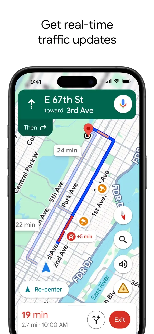 Traffic-aware route