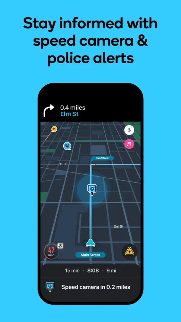 Night navigation alert