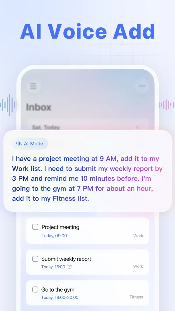 Voice-to-task preview