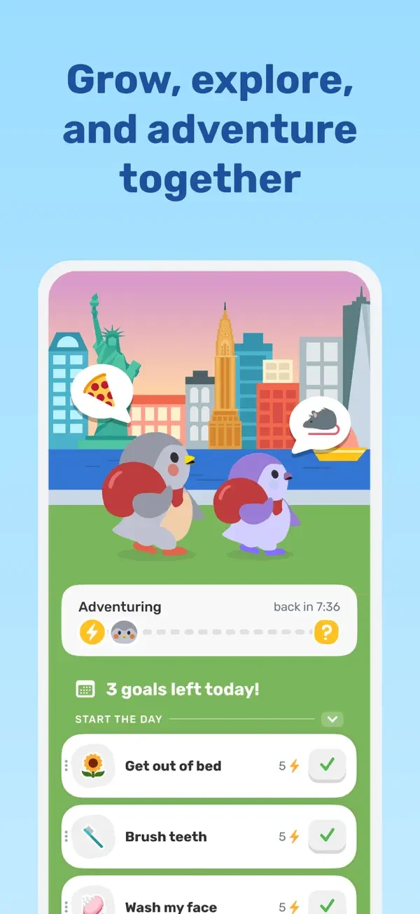 Adventure and daily goals