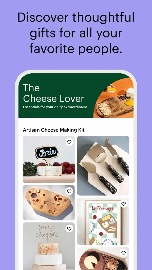 Etsy — Gift collection