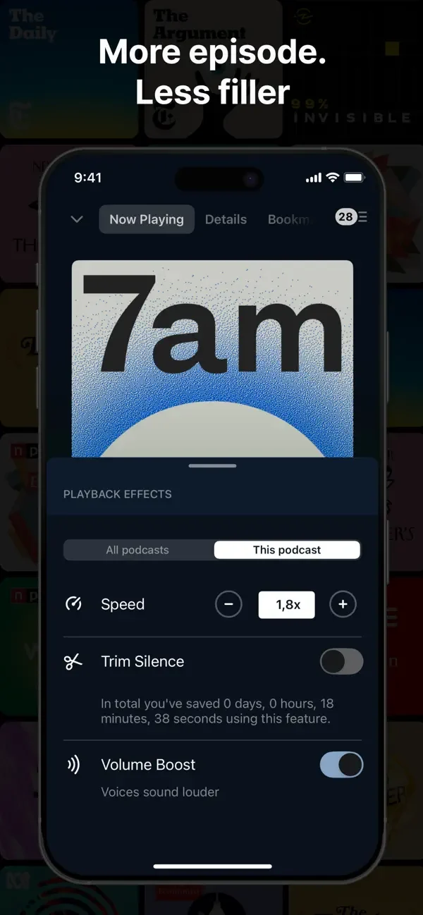Playback effects