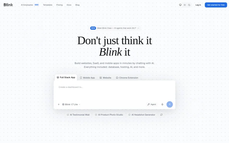 Blink.new preview