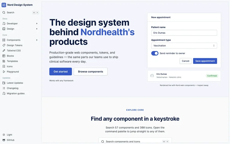 Nord Design System preview