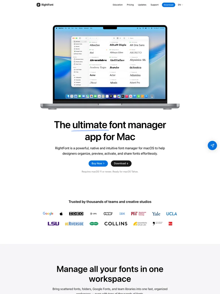 RightFont — captured design reference