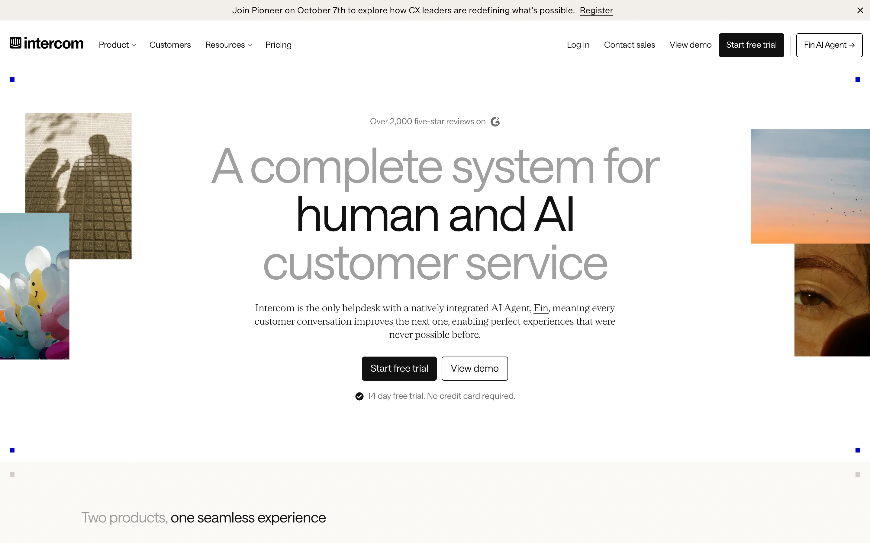 Intercom — captured interface