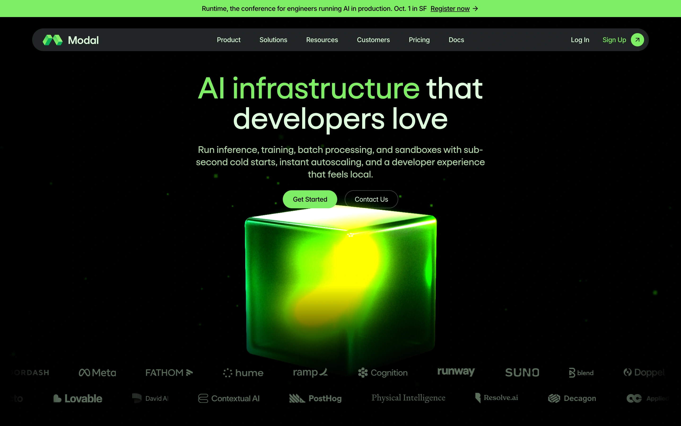 Modal — captured interface