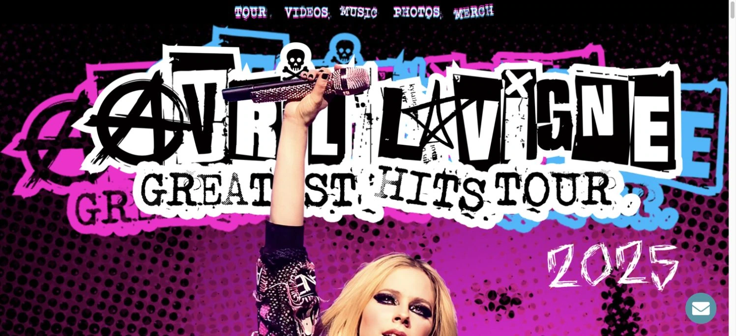 Avril Lavigne — captured interface