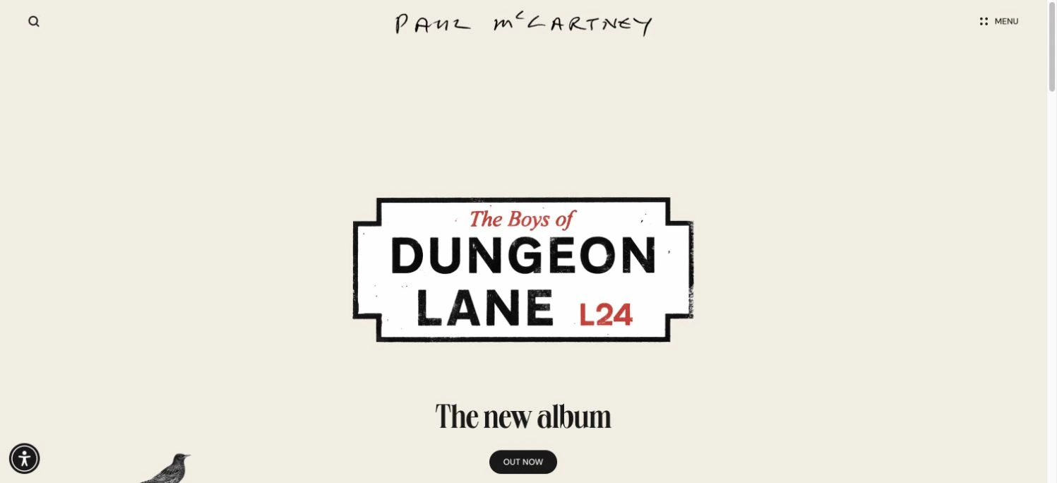 Paul McCartney — captured interface