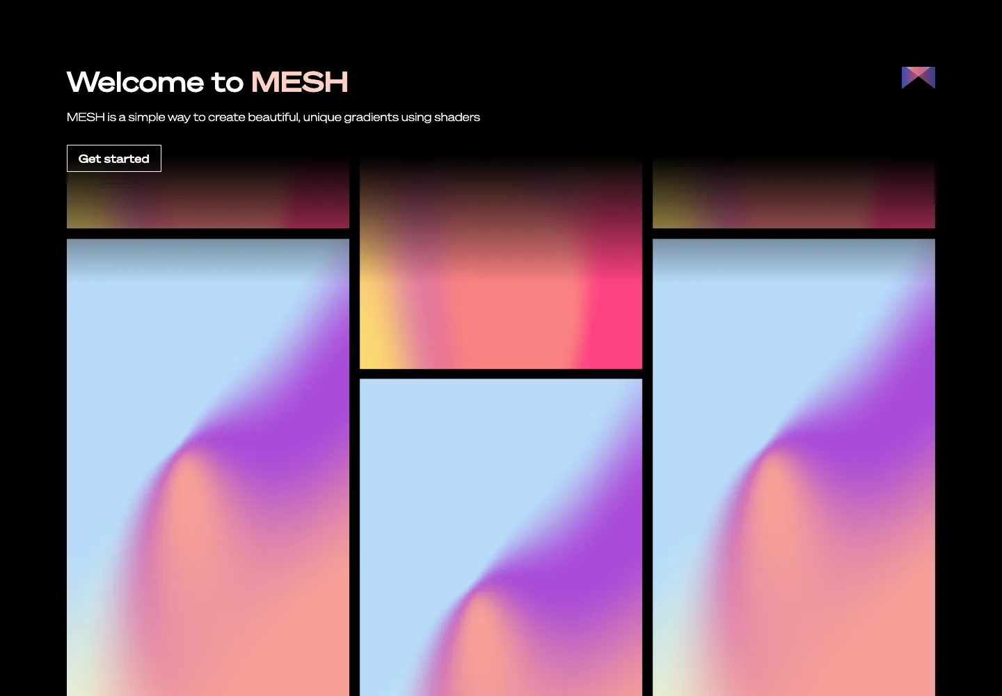 Mesh Gradient — captured interface