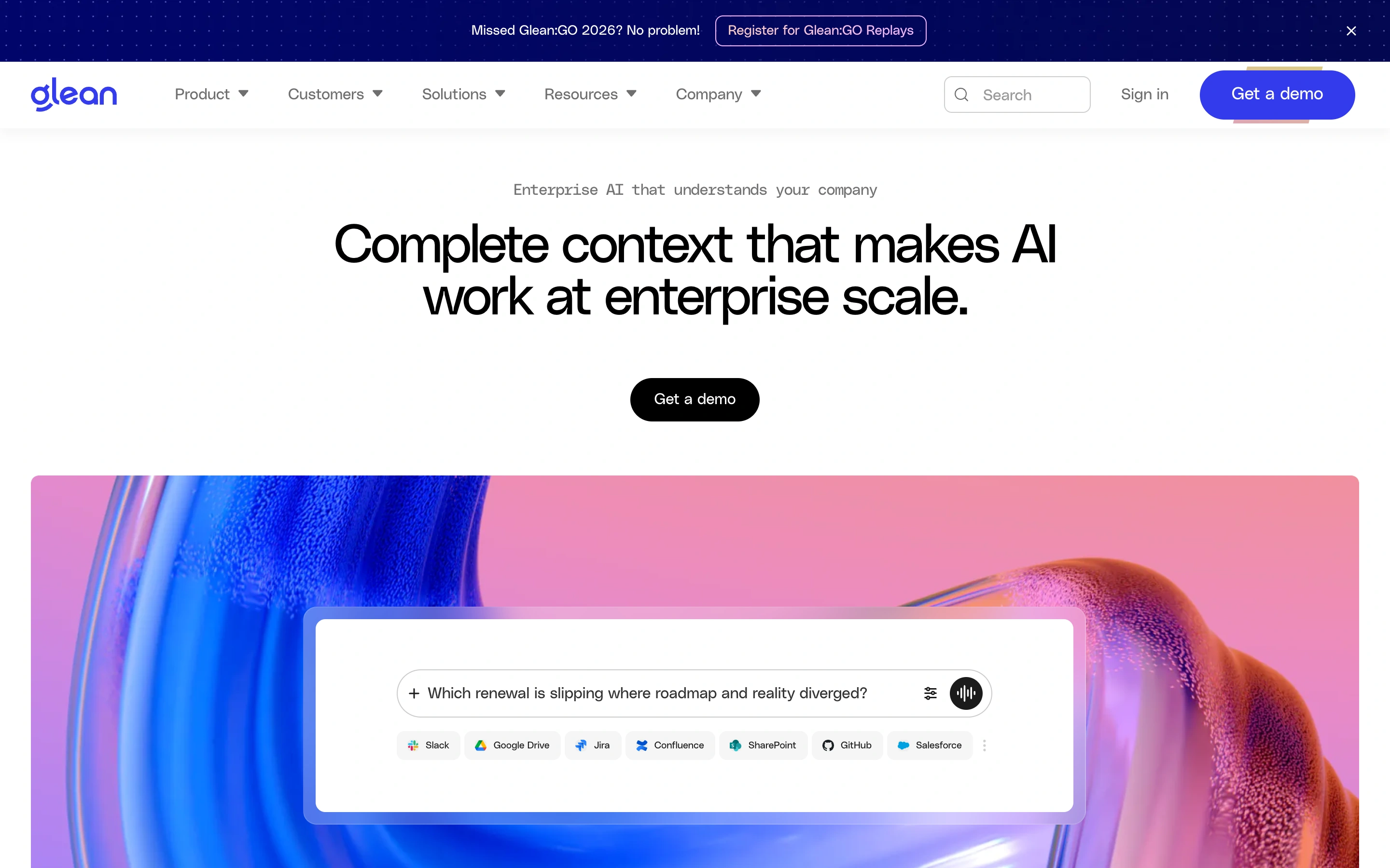 Glean — captured interface
