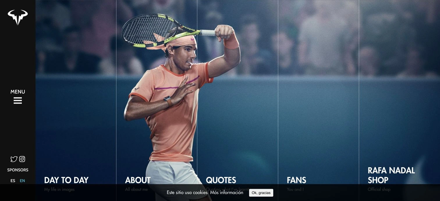 Rafael Nadal — captured interface