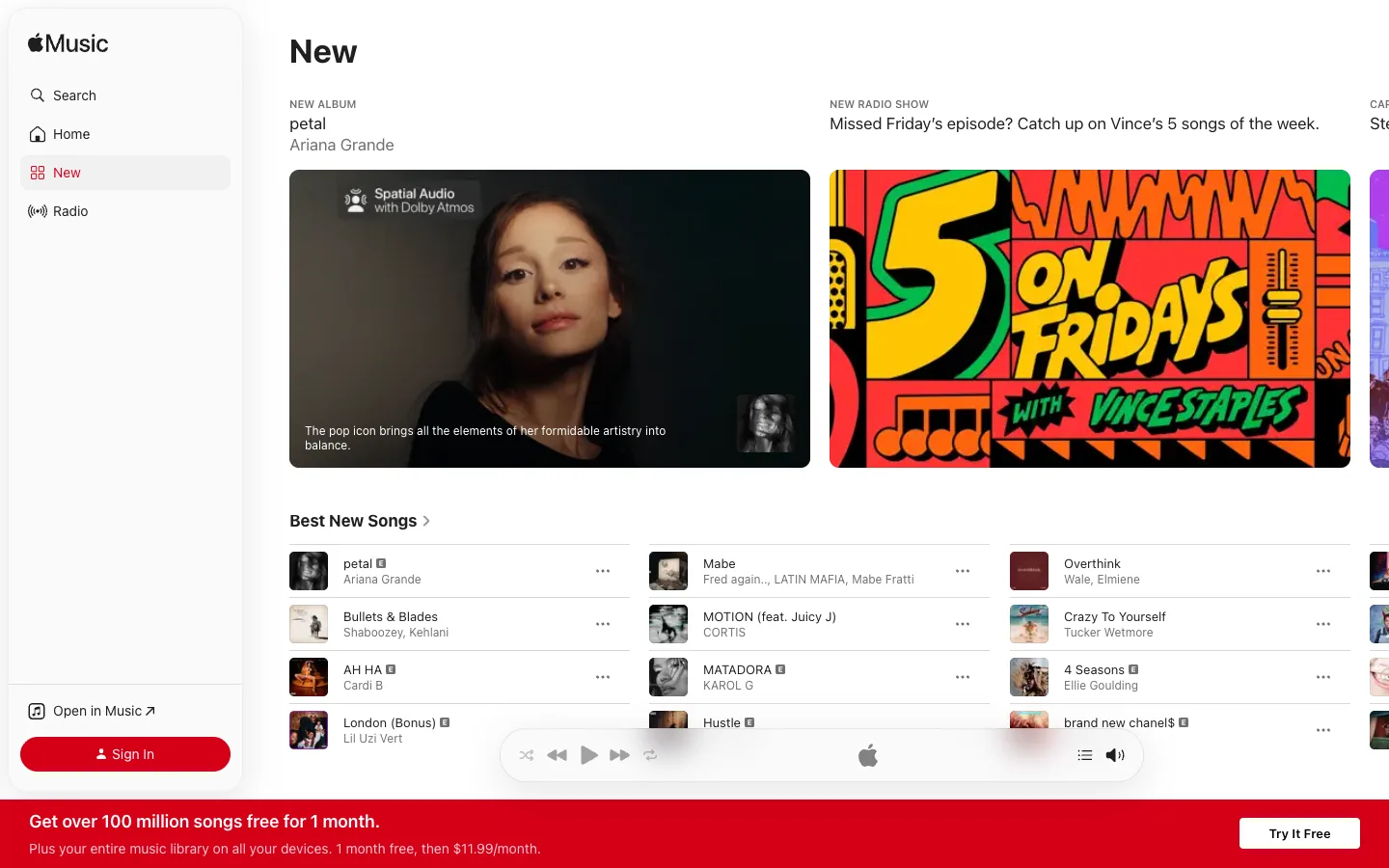 Apple Music — Browse — captured interface