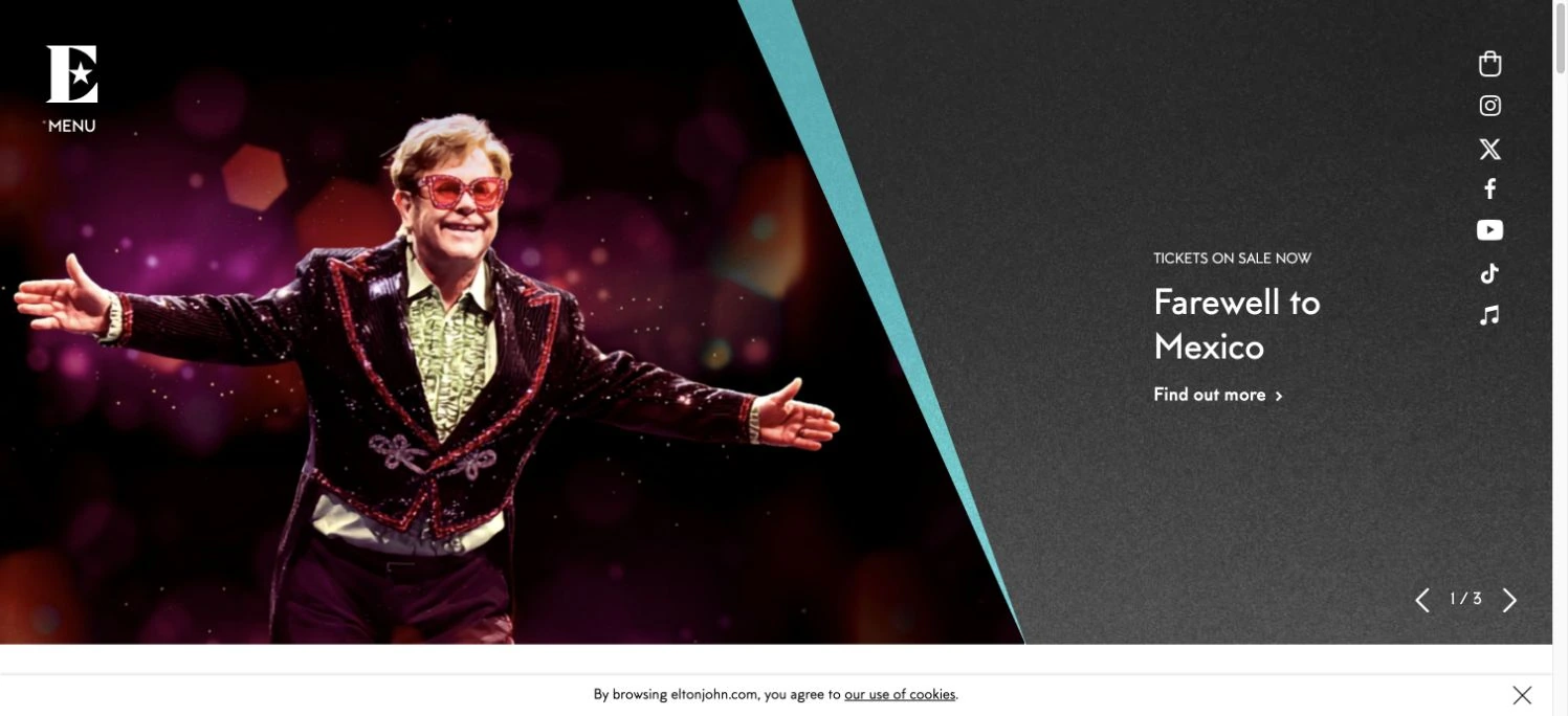 Elton John — captured interface