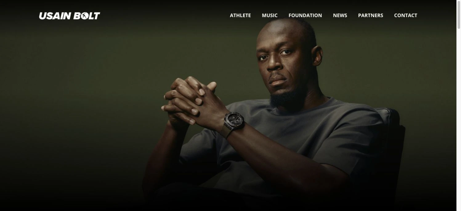 Usain Bolt — captured interface