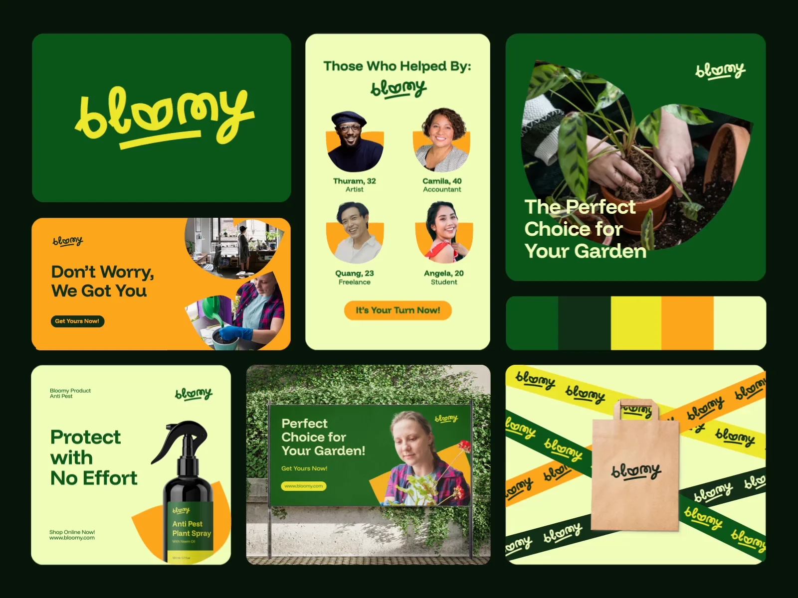Bloomy - Plant Care Brand Identity preview