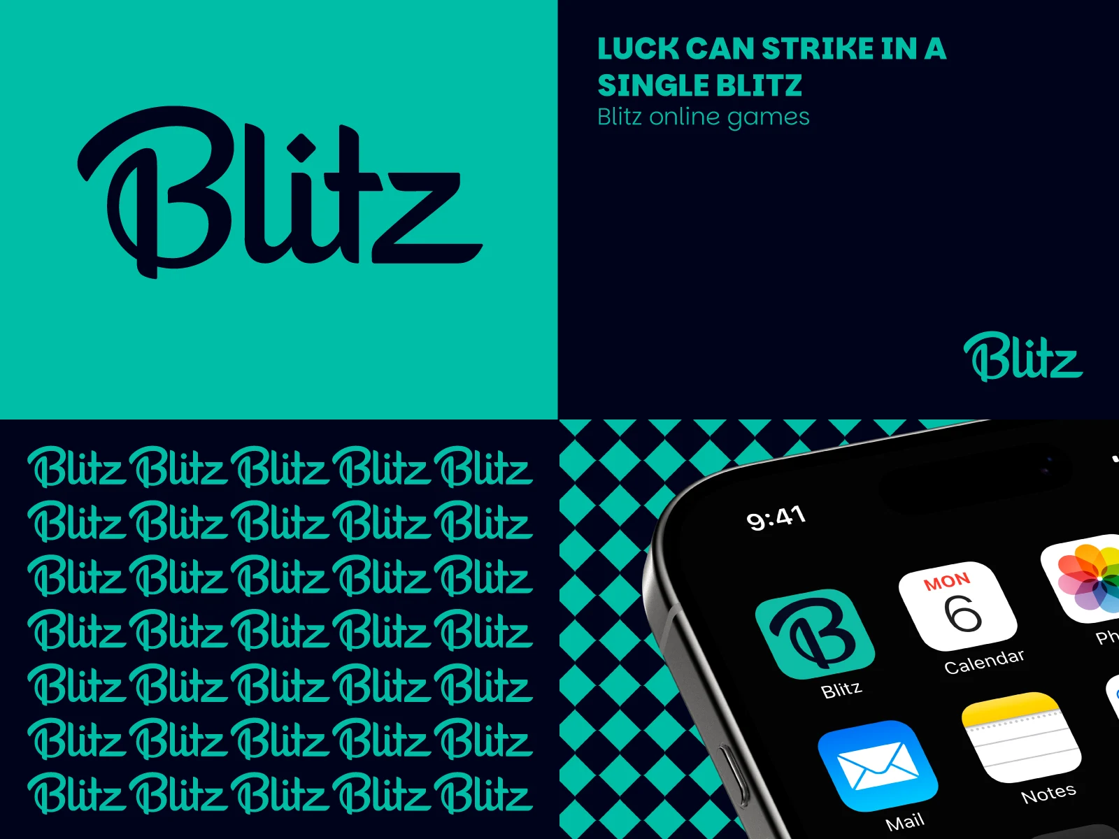 Blitz: logo & mini branding preview