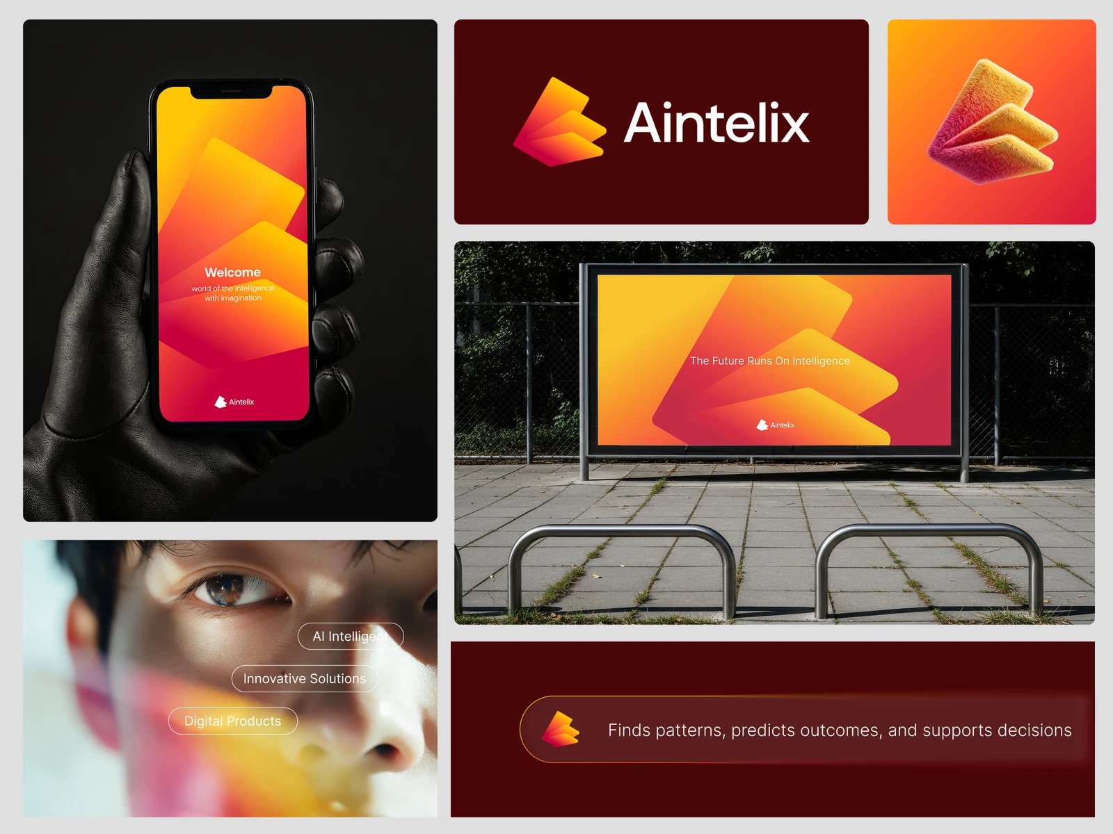 Aintelix AI Branding & Logo Identity | Creative Technology preview