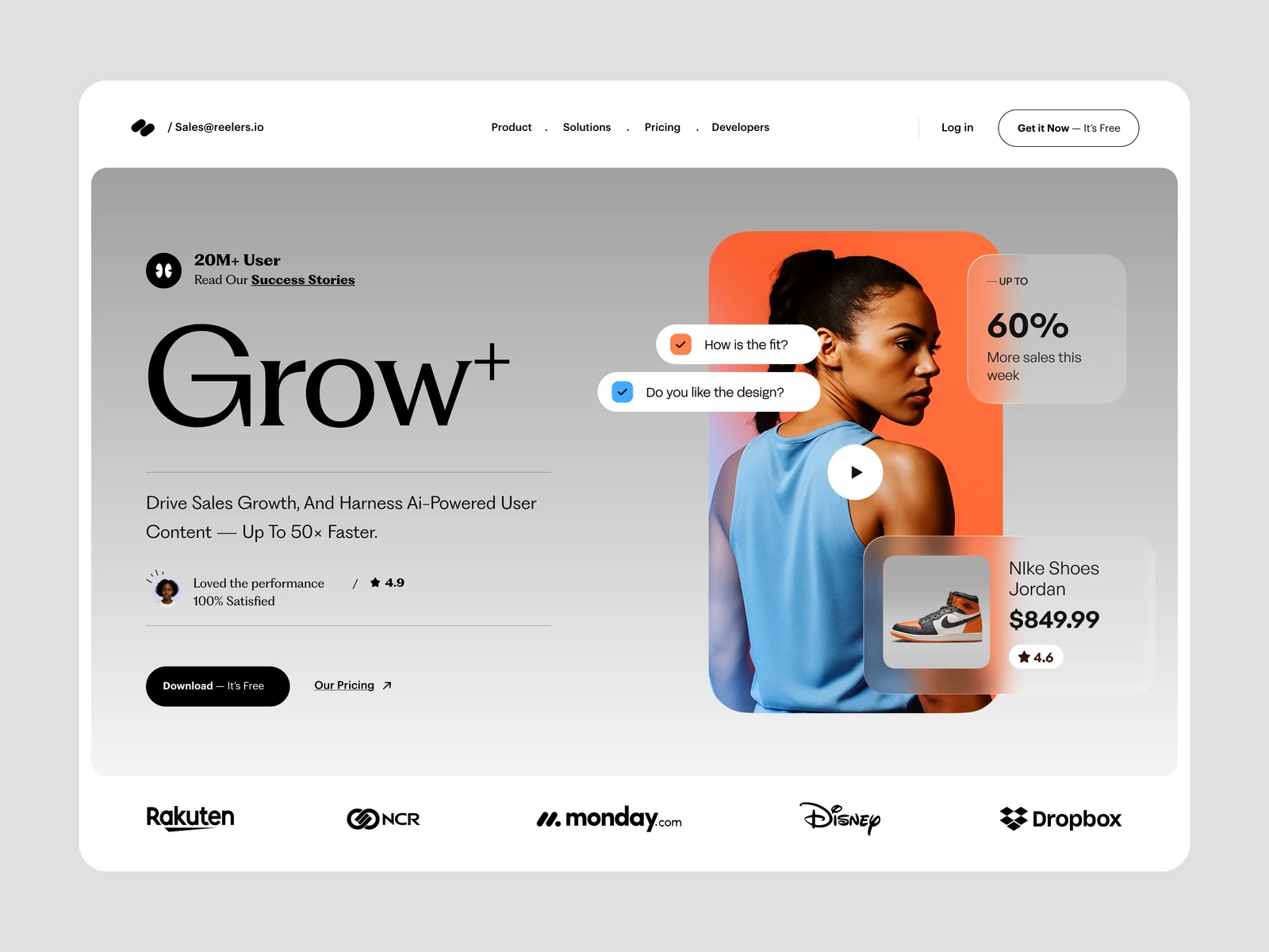 AI Sales - Landing Page Design preview