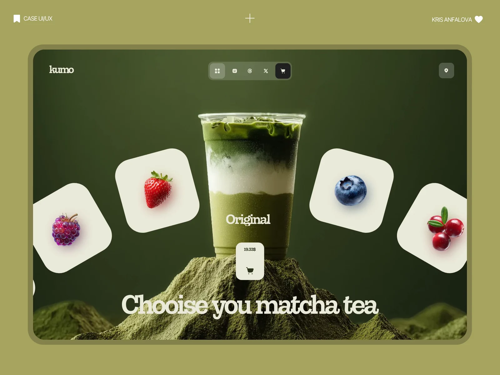 Kumo — Interactive Matcha Tea Landing Page UI-UX
