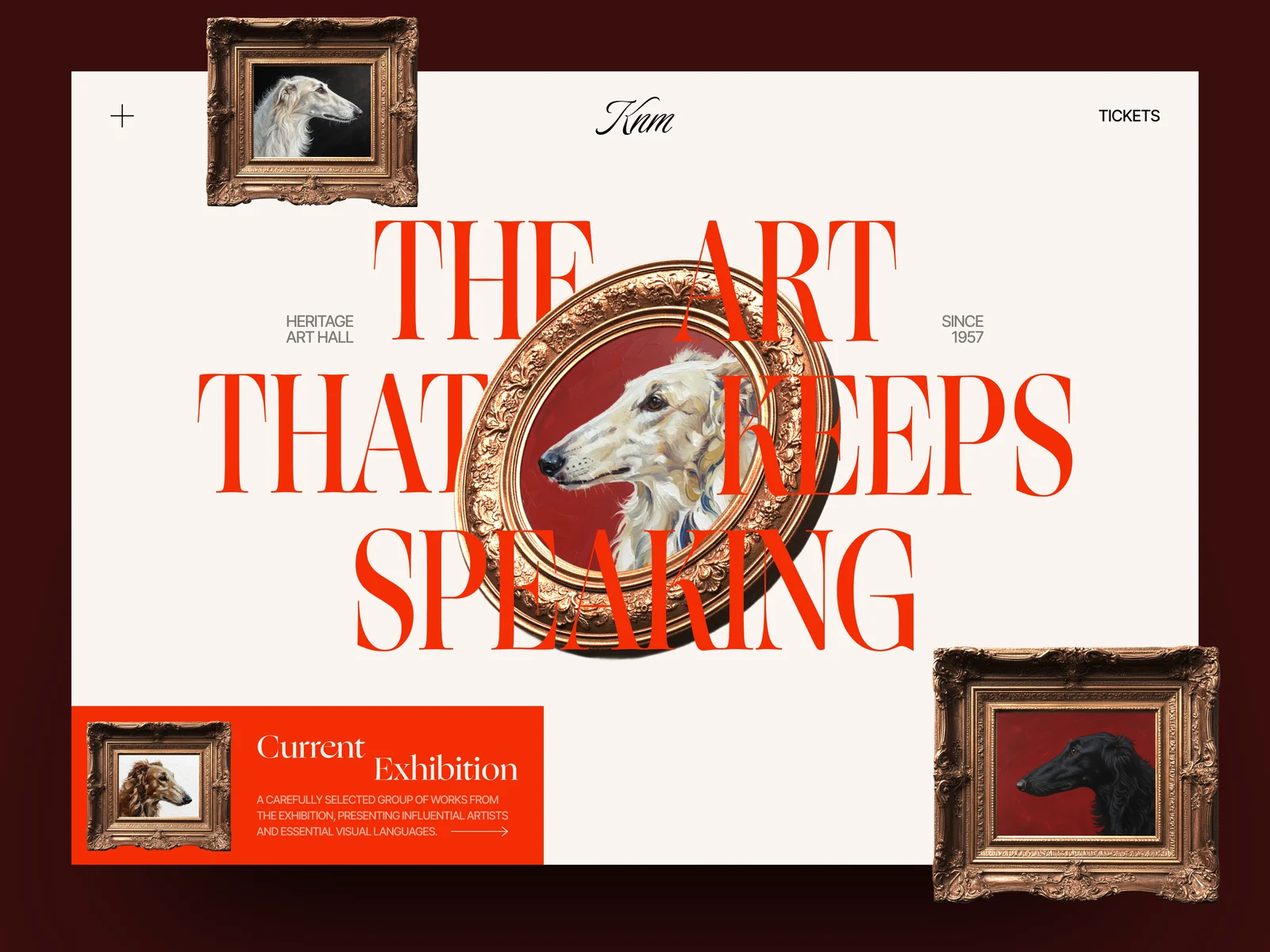 Modern Art Museum Website — Exhibition Landing Page preview