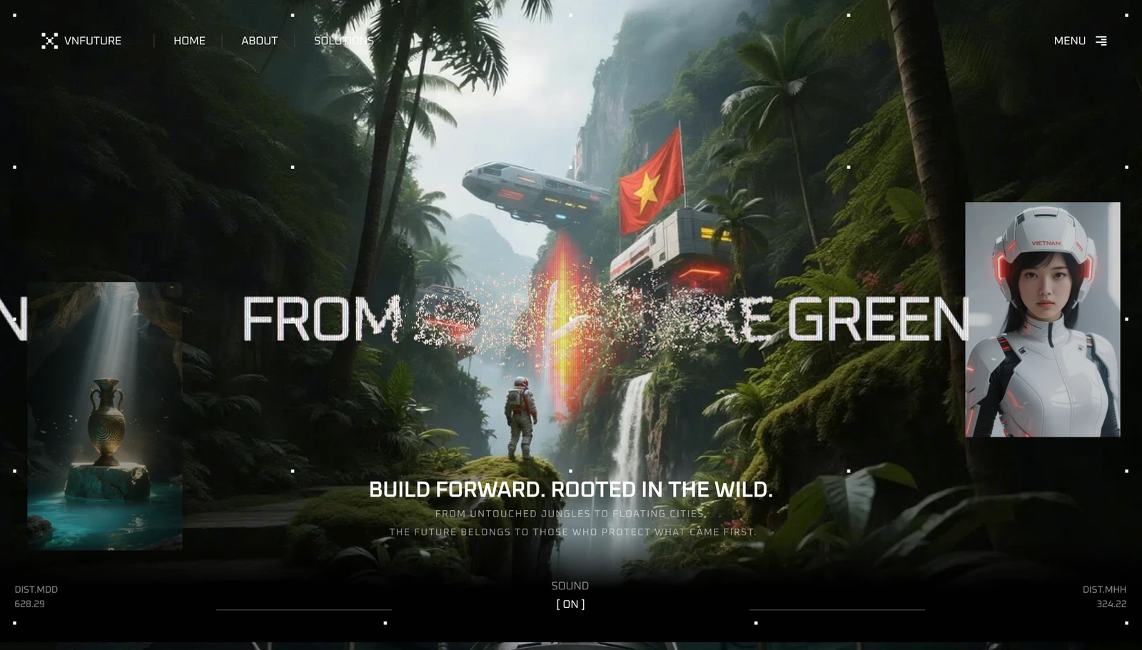 FGMG Sci-Fi Web Design Concept preview