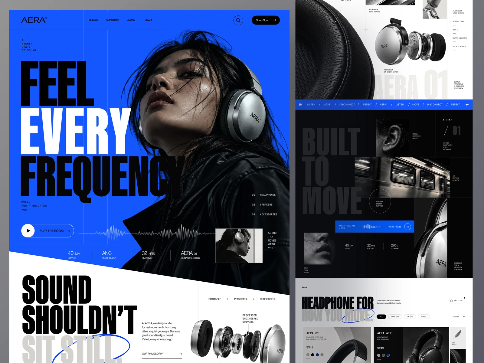 🎧 AERA — Headphone Landing Page