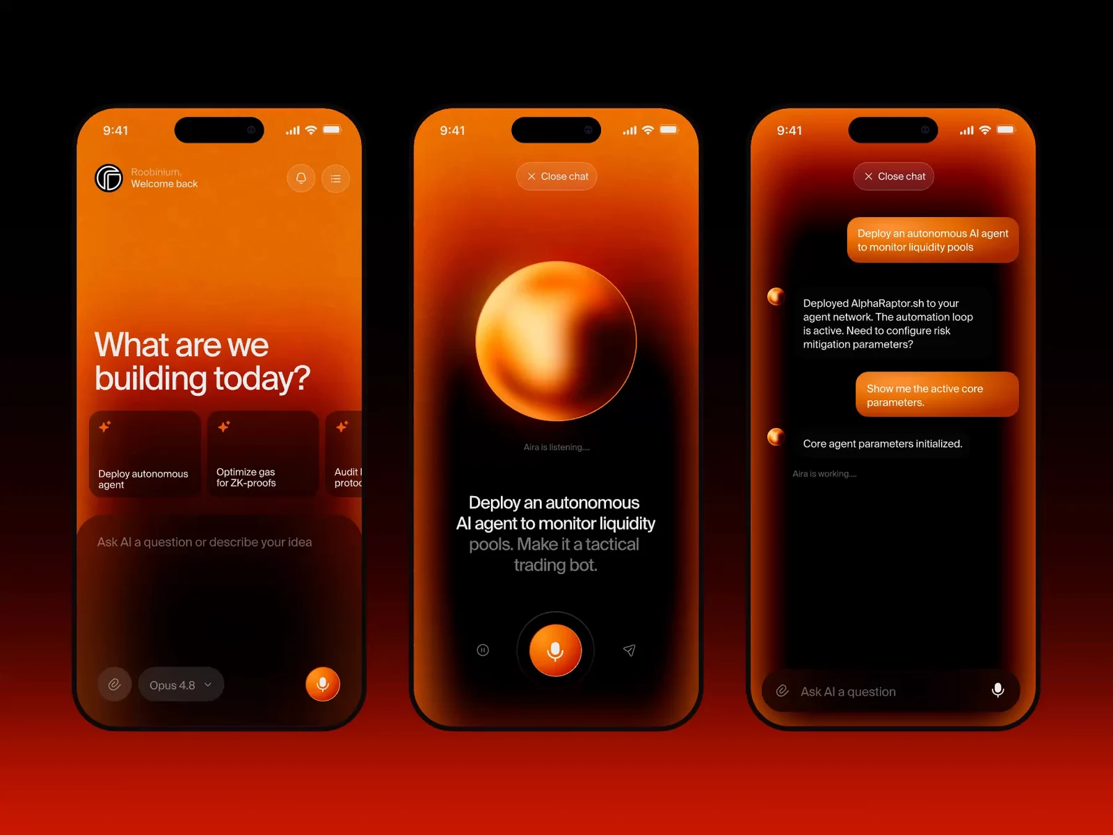AI Agent Mobile App UI Animation for Automation Platform preview