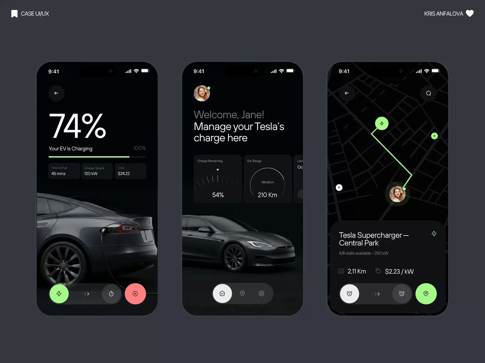 Tesla Mobile App — Premium EV Charging preview